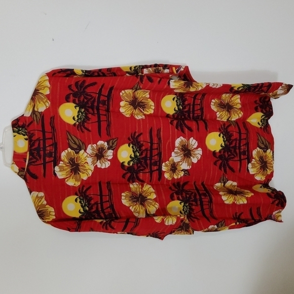 Paradise Gold 100% Rayon  Men's  Shirt - Picture 3 of 3